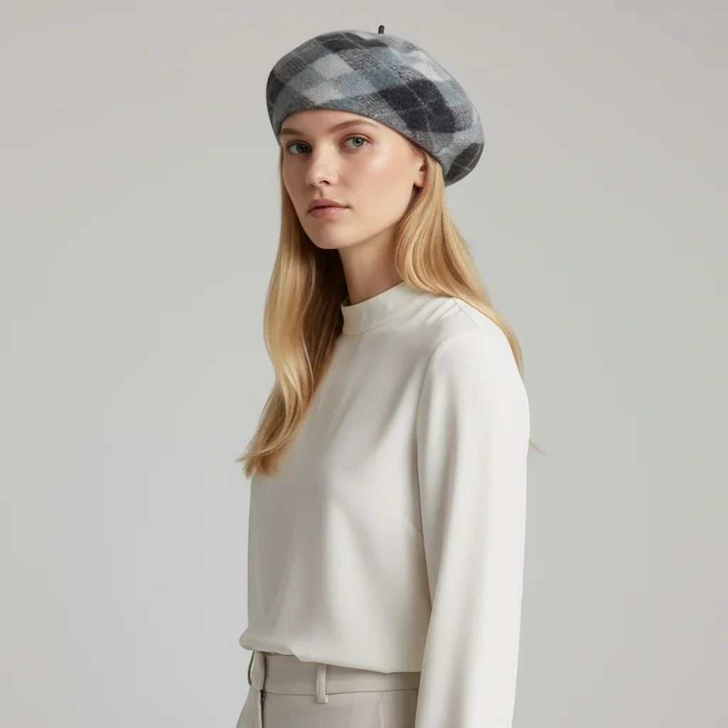 Plaid Beret - Image 2