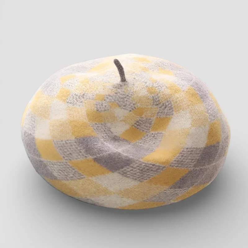 Plaid Beret - Image 3