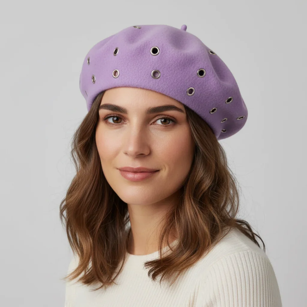 Purple Boina Hat - Image 2
