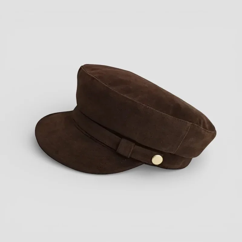 Suede Newsboy Cap - Image 3