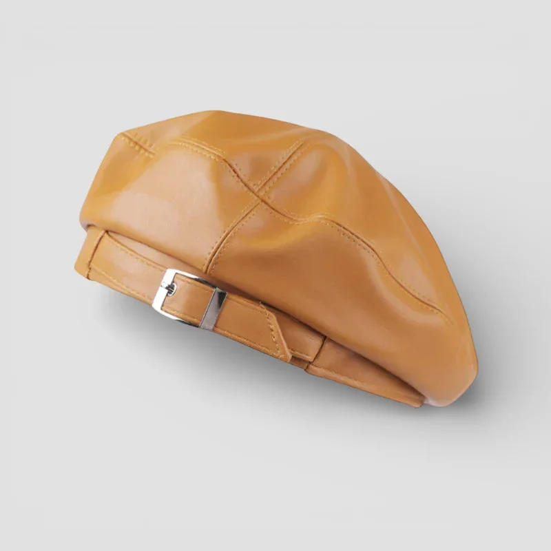 Vintage Leather Beret - Image 3