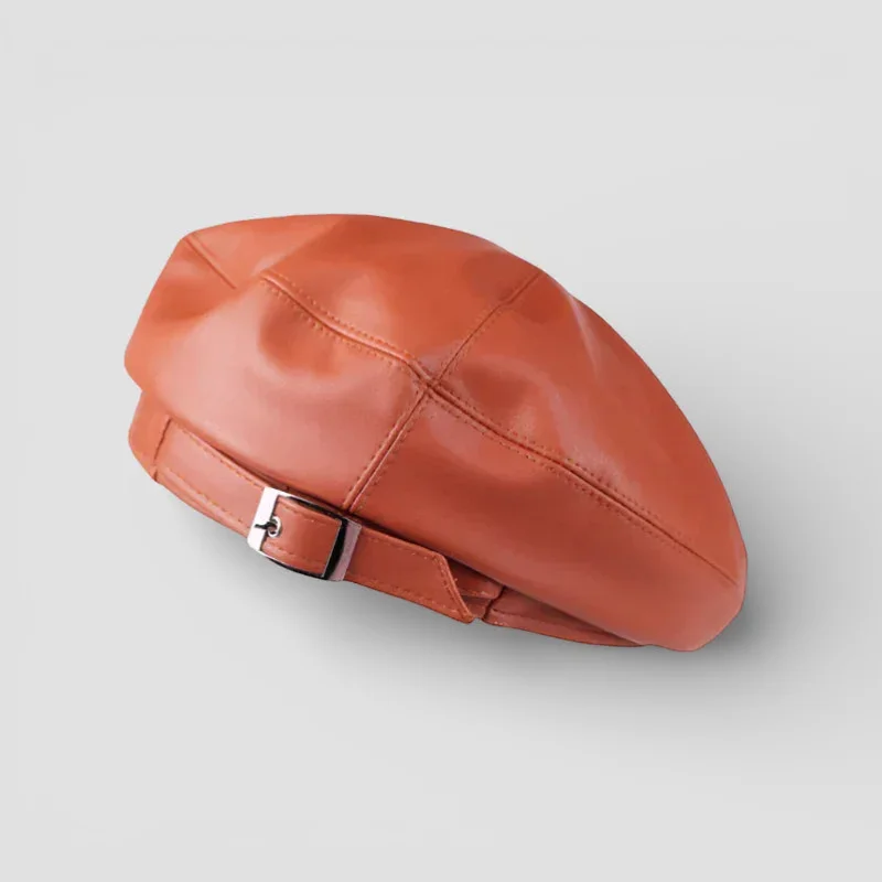 Vintage Leather Beret - Image 4