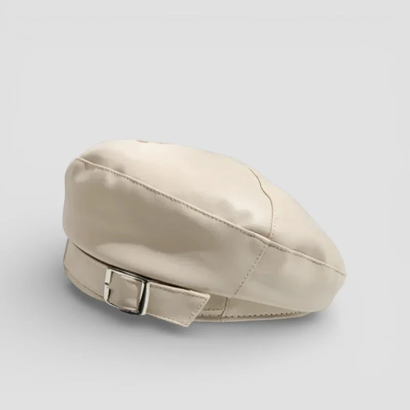 Vintage Leather Beret - Image 5